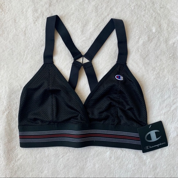 Champion black H-back triangle sports bra size XS - Picture 1 of 8